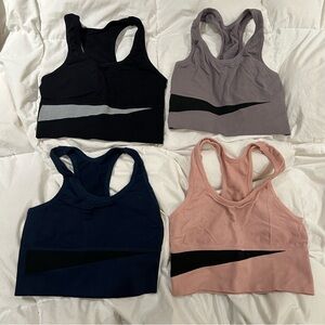 Lot of 4 Comfortable Sports Bras Assorted Colors